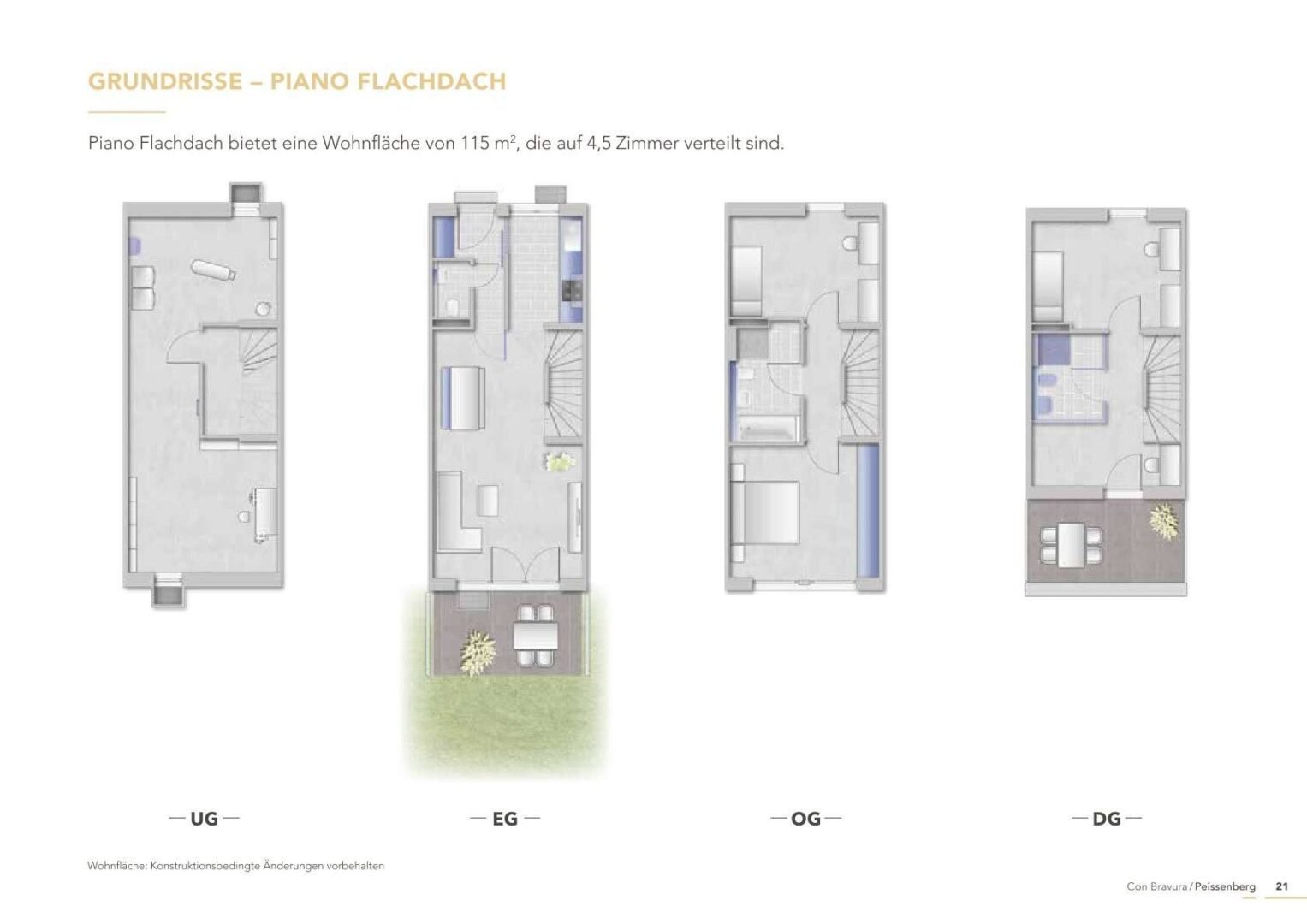 Grundriss Piano Flachdach