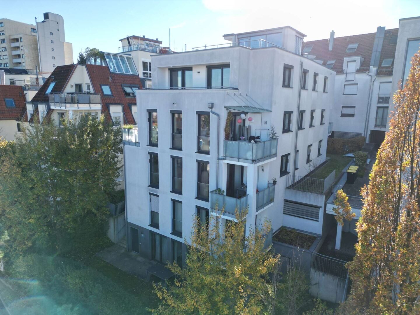 Blick auf den Nord-West-Balkon