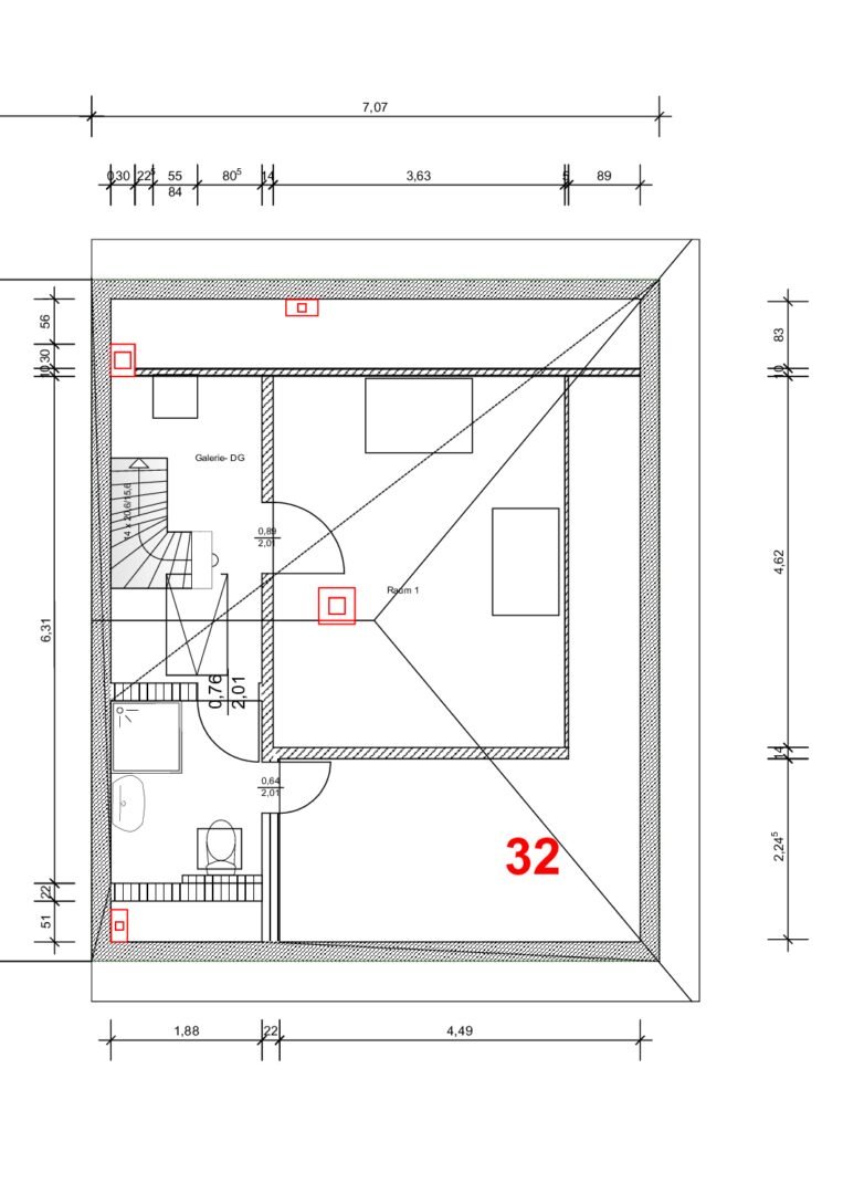 Grundriss Dachgeschoss