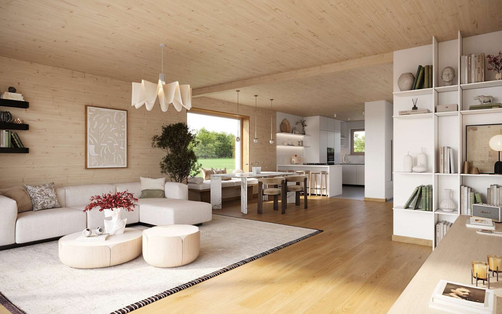 Visualisierung Wohn- und Essbe