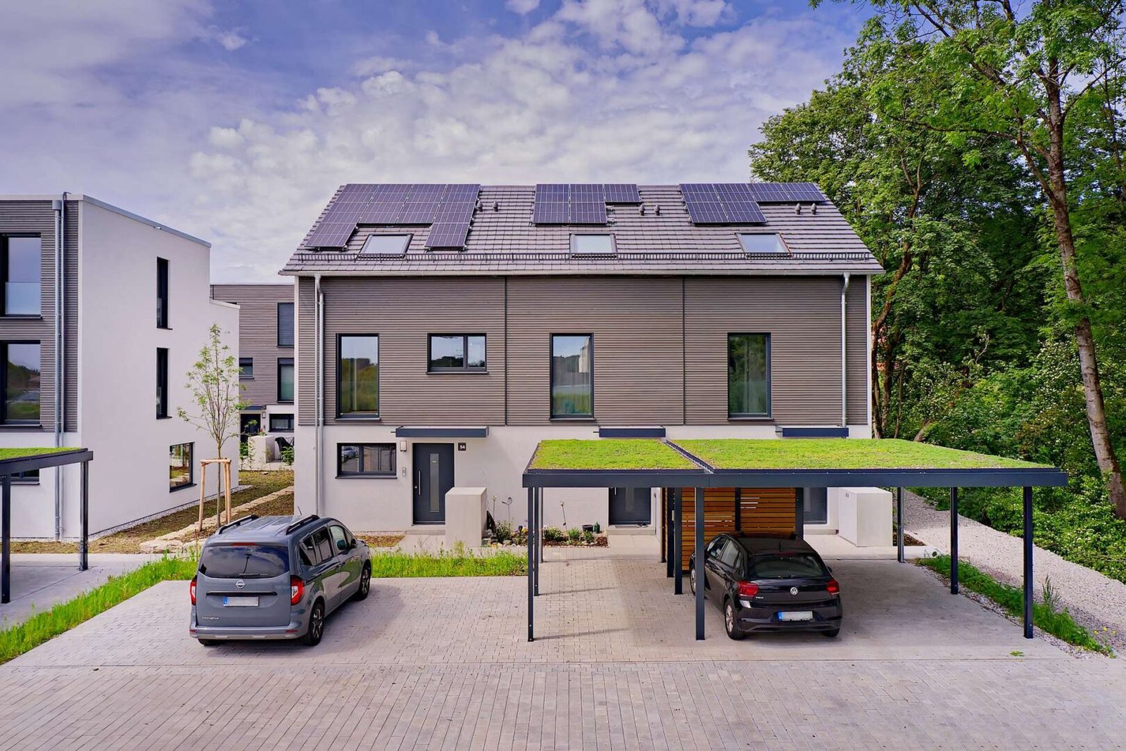 Reihenhäuser mit Satteldach