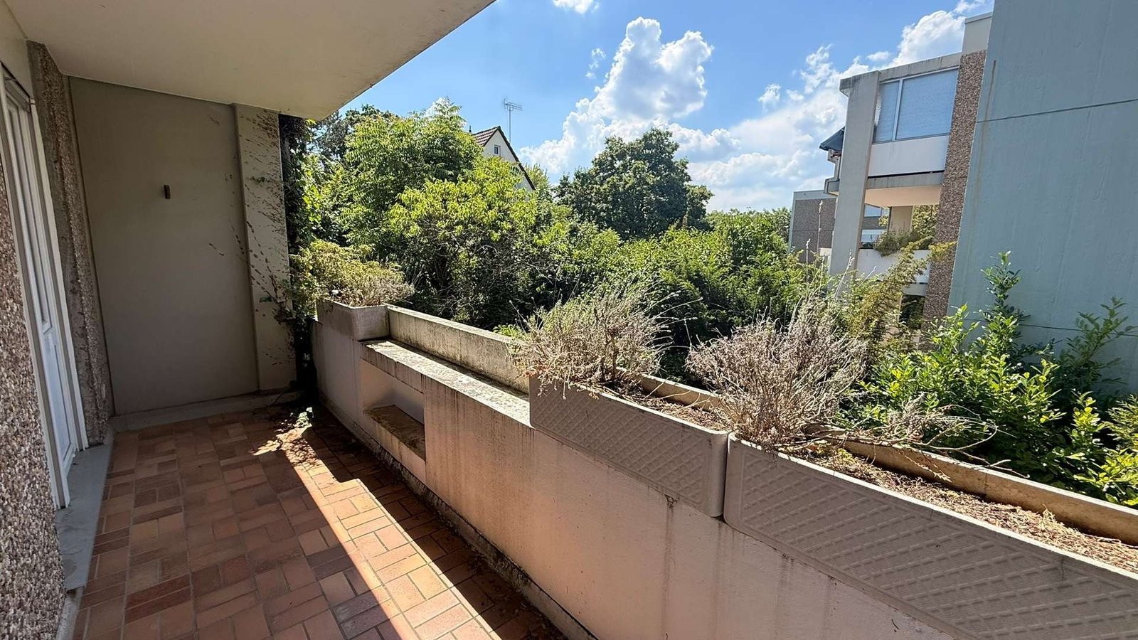 Blick vom Balkon